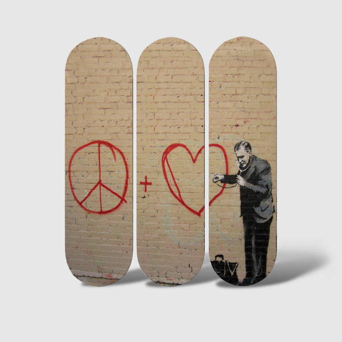 Wallity Cuadro Decorativo de MDF Multicolor (3 Piezas)